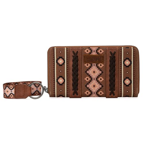Image of X Wrangler Wristlet Western Wallet Boho Aztec Credit Card Holder for Women