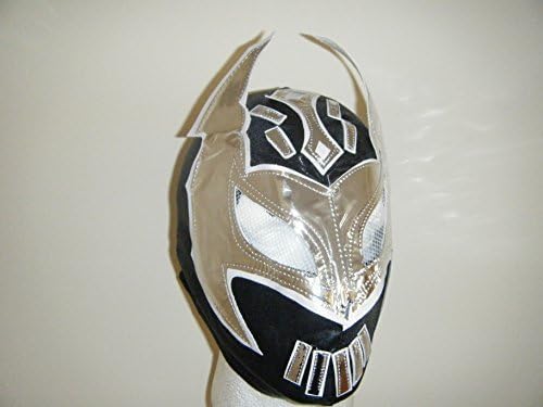 WRESTLING MASKS UK BLACK - SIN CARA CHILDRENS - ZIP UP MASK