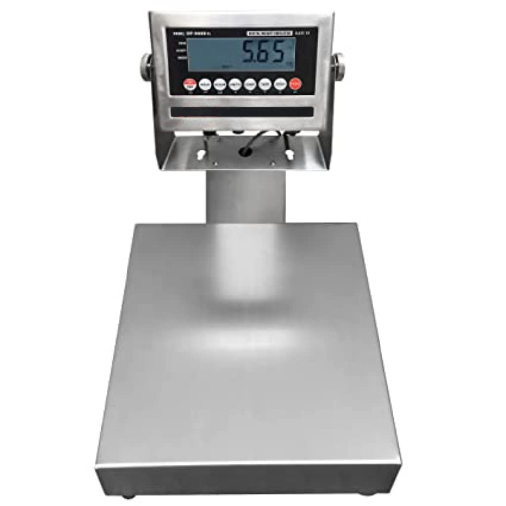 SellEton SL-915-SS NTEP/Legal for Trade Washdown Bench Scale with Stainless Steel Bench top & Free Software (16” x 16”, Cap: 300 lb x 0.05 lb)