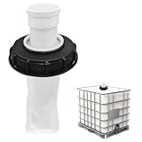 Seutmrou IBC, filtro con coperchio, filtro IBC, testa dritta da 165 mm, con coperchio, in nylon, lavabile, filtro dell'acqua piovana per serbatoio dell'acqua piovana