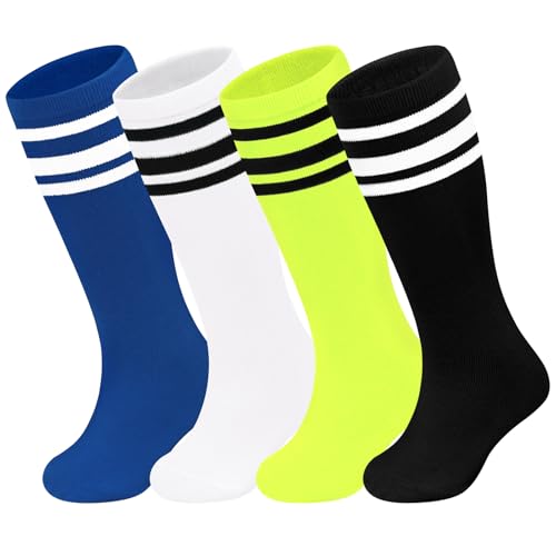 Sarfel Youth Soccer Socks Kids 4-6 Kids Soccer Socks 4-6 Years Toddler Baseball Sock Youth Boys Baseball Sock Toddler 4T