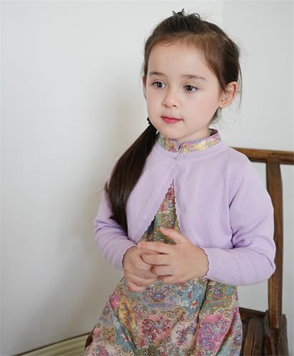 MW&FOFJR Girls Bolero Cardigan Sweater Kids Long Sleeve Cropped Shrug Knit Sweaters 1-12 Years4