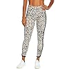 Jessica Simpson Sportswear Women's Toni High Rise Legging, White Animal Texture, Large