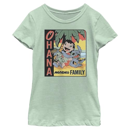 T-shirt Stitch Disney fille pour les vacances de vacances d'été au bord de la mer