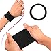 EBOOT 20 Pieces Large Cotton Stretch Hair Ties Bands Rope Ponytail Holders Headband for Thick Heavy or Curly Hair, 6.5 cm in Diameter (Black)