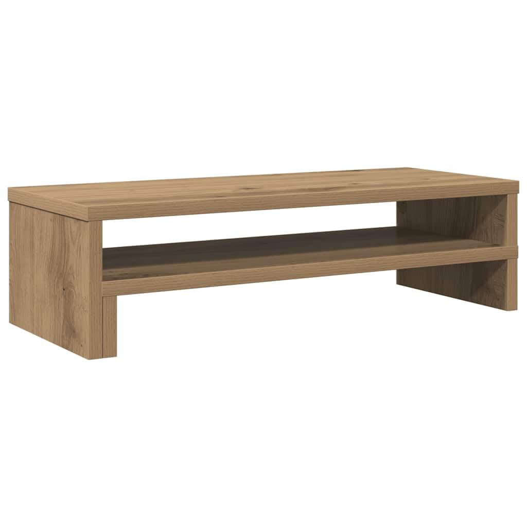 Vidaxl Artisan Oak Monitor Stand, Display Stand For Laptops Monitors, Computer Stand For Home Office, Monitor Stand Riser, Artisian Oak Engineered Wood