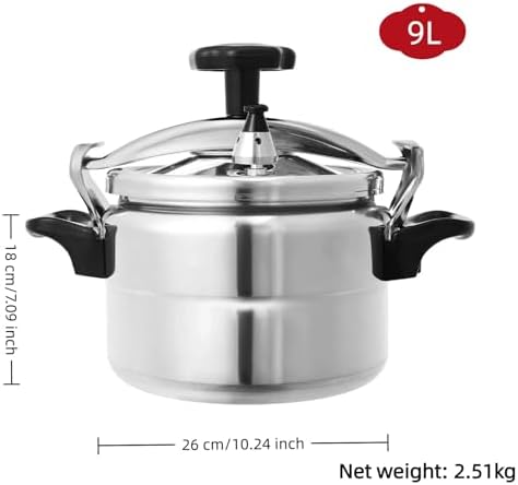 17-15.85 Quart Aluminum Pressure Cooker & Canner, Commercial Heavy-Duty, Anti-Scald Handle, Gas & Open Flame Compatible, Ideal for Family & Restaurant Use