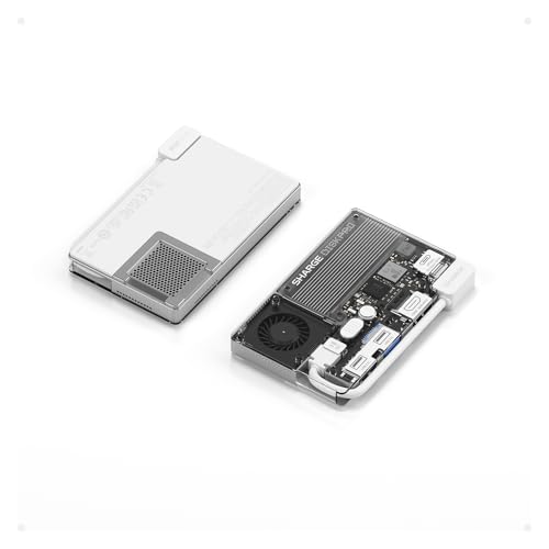 sharge Disk Pro 2TB Portable SSD Bis zu 1000 MB/s USB 3.2 Gen 2 mit Aktiver Kühlung & Integriertem Kabel Magnetischer 5-in-1 USB-C Hub Externe Solid State Drive für iPhone 17 MacBook