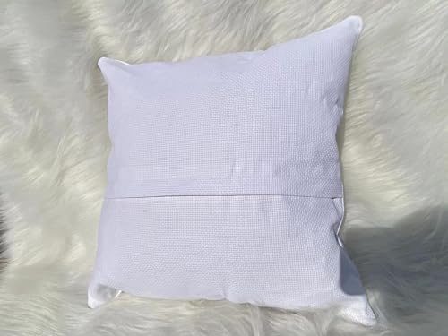 Image of Blank Cross Stitch Cushion Case - DIY Cross Stitch, 11 Count Aida Fabric, 40cm x 40cm