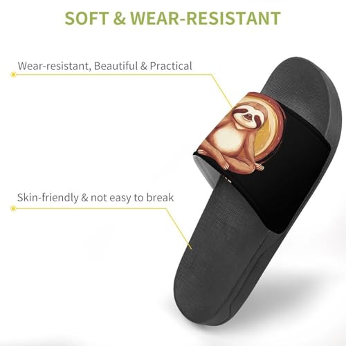 Sloth Energy Saving Mode Slippers for Men Wormen Shower Bathroom Slipper Indoor Beach Non Slip Sandal3