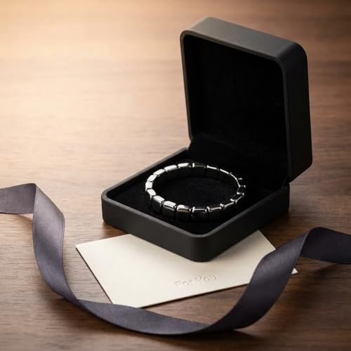 Pulsera de Hematita para Hombre 7.87 pulgadas miniatura 6