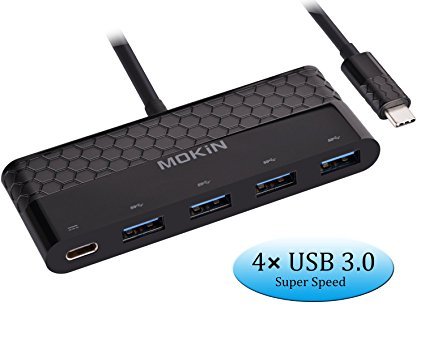 MOKiN USB-C to USB, Adapter USB C To USB 3.0 With USB-C Charging Port(Power Delivery) for 2016 New MacBook, New MacBook Pro or Dell XPS 13, or Other USB-C Devices MOKiN USB-C to USB, Adapter USB C To USB 3.0 With USB-C Charging Port(Power Delivery) for 2016 New MacBook, New MacBook Pro or Dell XPS 13, or Other USB-C Devices