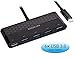 MOKiN USB-C to USB Adapter with 4-port USB 3.0 and USB C/F - Black