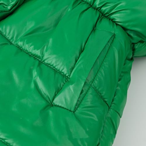 Image of Teen Kids Leather Puffer Jackets Winter Waterproof Fleece Lined Down Coats Boys Girls Padded Warm Quilted Outwear