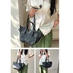 Tote Bag Handtasche Damen Groß Shopper Tasche Leder Umhängetasche Schultertasche Gross Henkeltaschen Women's Totes Handbags Tragetasche Beuteltasche für Einkaufen Reisen – Bild 2