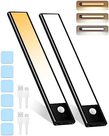 LED Bar Lights Cabinet Light Motion Sensor Light USB TYPE-C Ultra-thin Portable Night Light For Kitchen Cabinet Bedroom Wardrobe - 39