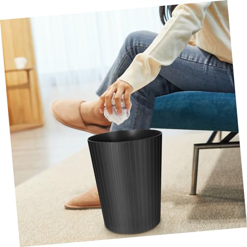 Caneca de Basura Rectangular de Plástico Negro miniatura 5