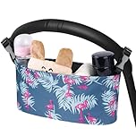 Vicloon Baby Pushchair Organiser,Pram Organiser with Cup Holder,Large Capacity Stroller Organiser Bag,Universal Mummy Baby Pram Bags,Baby Stroller Storage Bag,Compact Design Fits Any Pram Handlebar