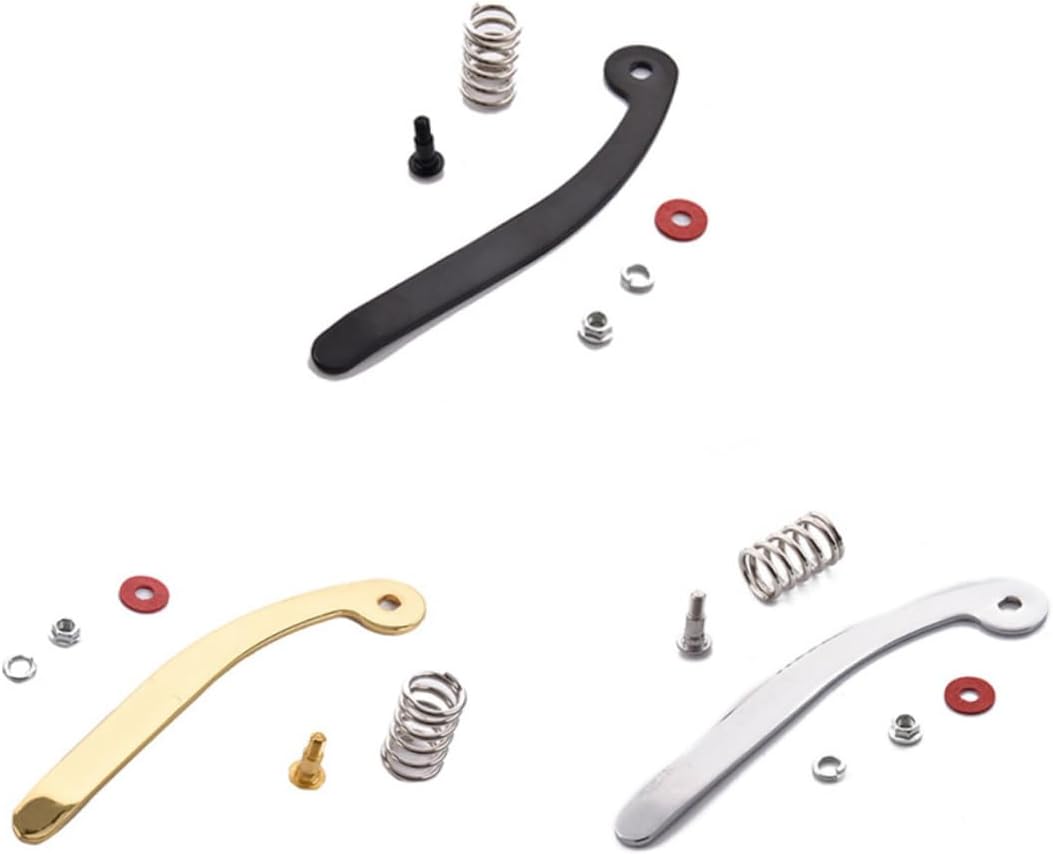 Kisangel Replacement Guitar Whammy Bar Tremolo Bridge Tailpiece for Electric Guitar Durable Silver Finish with Random Color Accessories Includes Spring Screw and Pad