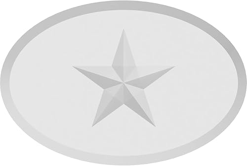 Miniatura 2 de Ekena Millwork ROSP060X040X050DAL07 Roseta de estrella Dalton estándar con borde biselado, 6 pulgadas de ancho x 4 pulgadas de alto x 12 "P