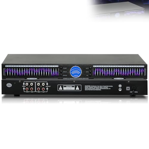Égaliseur graphique audio 22 bandes POCDOKYZ pour corriger les aigus et les basses