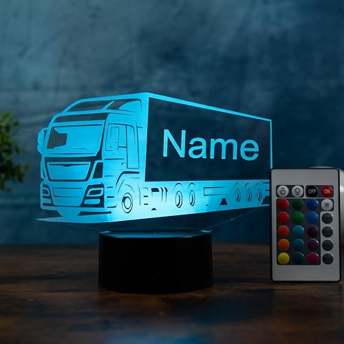 Lámpara LED de luz nocturna personalizada con nombre y grabado