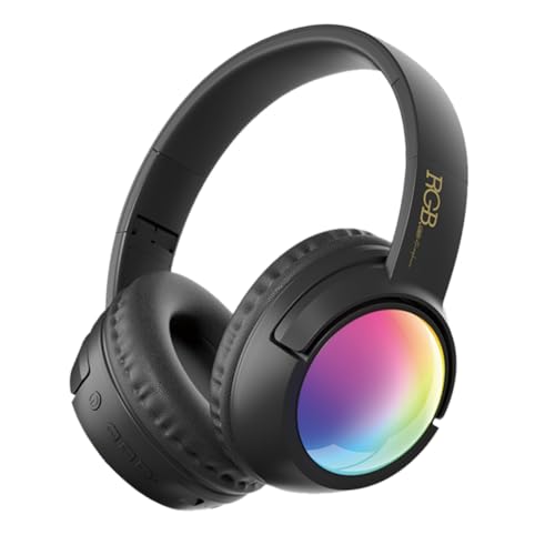 KQLHLHDYZ Casque Bluetooth supra-auriculaire, sans fil, avec suppression active du bruit, casque portable et pliable avec microphone HiFi stéréo intégré à réduction du bruit pour le travail, la gym