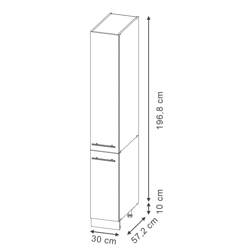 Vicco Apothekerschrank Fame-Line, GrauBeige, 30 cm, zur Kombination mit weiteren Modulen der Fame-Line Serie