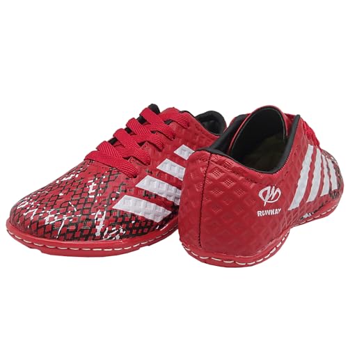 Chuteira Infantil Futsal Futebol de Salão Runway Vermelha Tamanho:36;Cor:Vermelho
