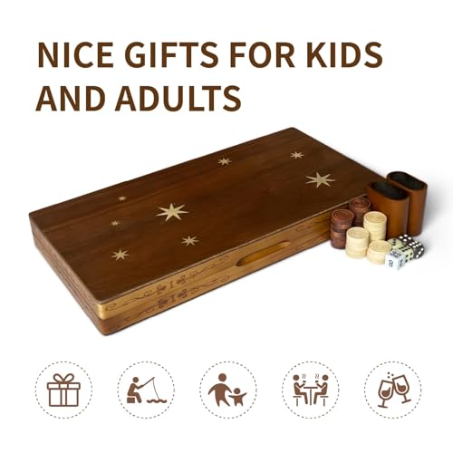 Syrace US-GS0010 Wooden Inlaid Backgammon Set thumb #5