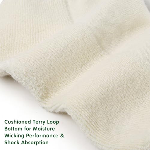 Crew Striped Socks for Women: Classic Retro Novelty Mid Calf Tube Cotton Socks with Cushioned Size 5-103