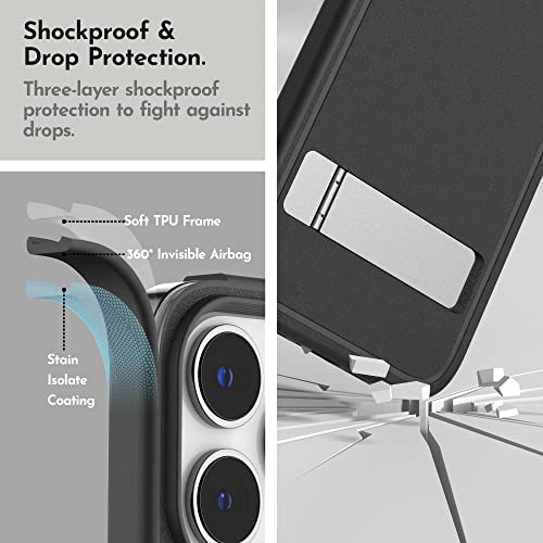 Coque iPhone 14 Pro Max avec support pour vidéos et appels mains libres - 5