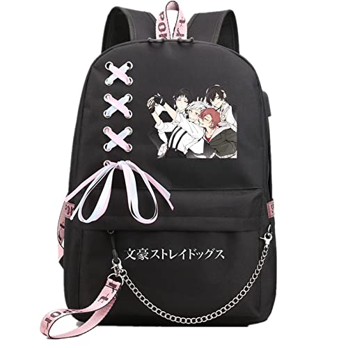 ISaikoy Anime Bungo Stray Dogs Backpack Shoulder Bag Bookbag School Bag Daypack Color22