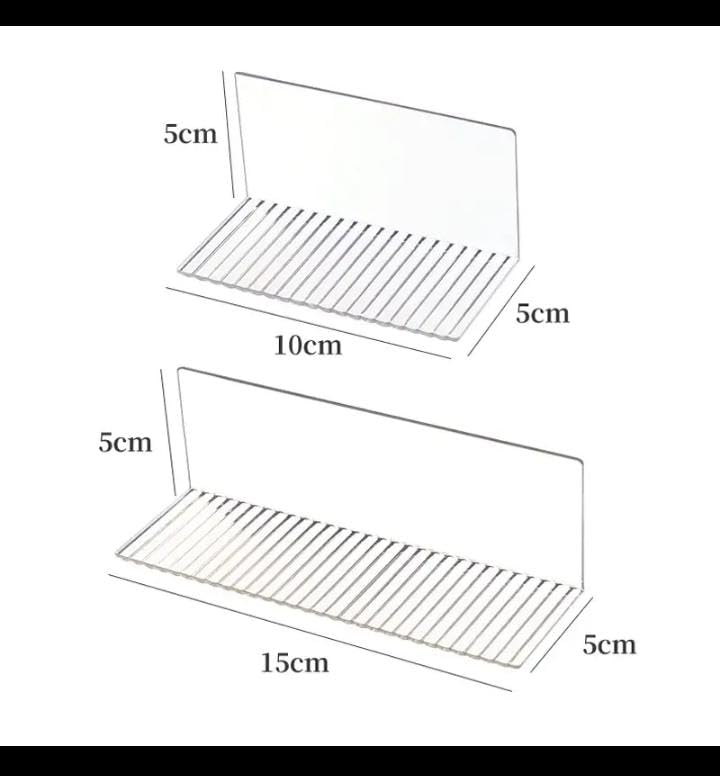 Image of Self-Adhesive Floating Mini Shelves Wall for Small Items, Wall Mounting, Self-Adhesive Shelves for Living Room /Bedroom /Office, Shower Shelf(2 Small 2 Big Shelf)
