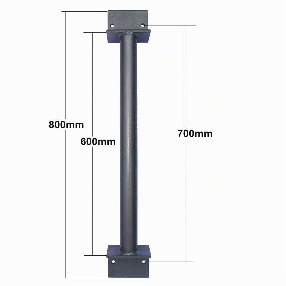 CROSSFER Braccio girevole + supporto da parete fino a 600 kg gru a 75 cm di lunghezza o 250 kg a 110 cm di lunghezza, kit di fissaggio a parete per argano a fune, paranco, braccio della gru, argano di