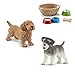 Produktbild Farm World Schleich 13891 Dackel + 13892 Zwergschnauzer + 42293 Futter für Hunde und Katzen