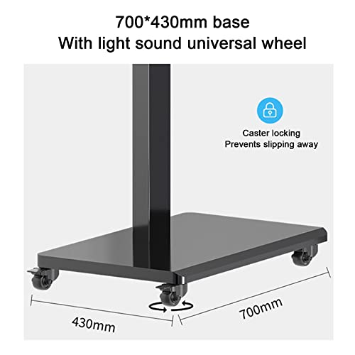 Soporte móvil para TV de 32 a 65 pulgadas con altura ajustable y ruedas con freno miniatura 4
