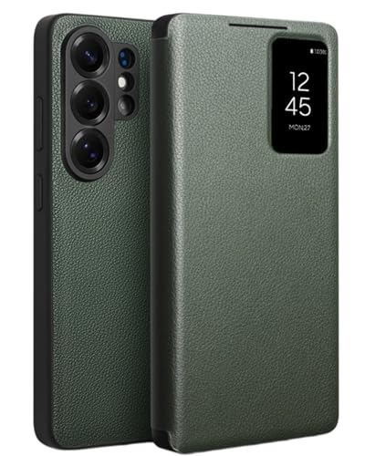 Étui Samsung Galaxy S26 Ultra Antichoc Anti-Rayure Housse Fine Verte Porte-Carte