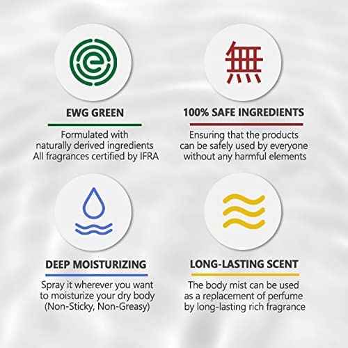 Raviel Cozy Perfume Hair & Body Mist Spray, Premium Floral Scent, Witch Hazel Moisturizer, Natural Body Fragrance, Nourishing & Fast Absorbing, Alcohol Free (Tube Rose) (2.7 Fl Oz) #TOP5