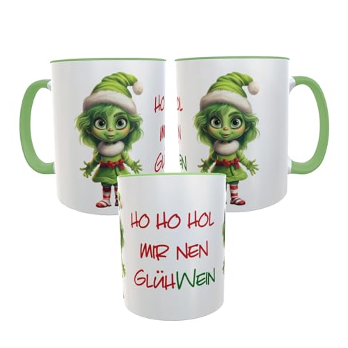 Kilala Weihnachtstasse mit Motiv Mädchen, Kaffeebecher mit lustigem Spruch, Weihnachtsmuffel Kaffeetasse, Glühweinbecher als Wichtelgeschenk oder zu Weihnachten