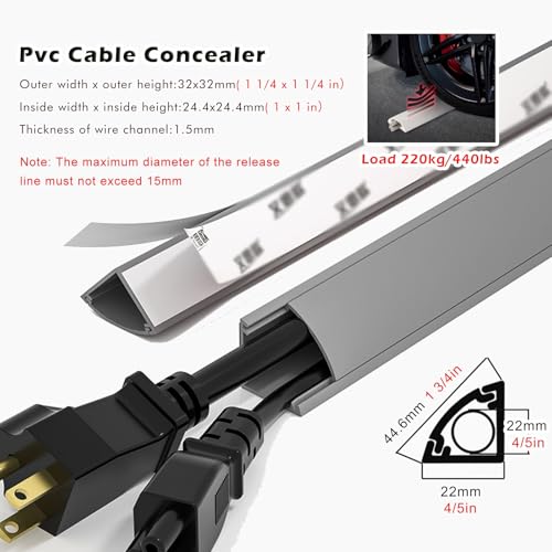 Cache-cordon en PVC pour stopper le désordre des câbles électriques - 2
