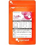 オーガランド (ogaland) ヘム鉄 & ビタミン (30粒 / 約1ヶ月分) サプリ (ビタミンC/HPC / ビタミンB6 / ビタミンB12 / 葉酸) サプリメント 鉄分 不規則な生活のサポートに 栄養機能食品 【111000320031001】