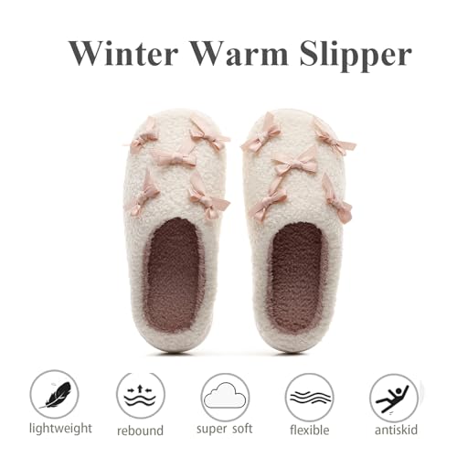 Women Men Plush Warm House Slippers Casual Home Shoes Soft Slip-on Outdoor Indoor Bedroom Cotton Slippers2