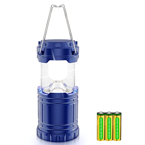 Fulighture Camping Lantern Portable Camping Light Battery Powered, Camping Lamp Waterproof Hanging Led Tent Light For Outdoor Hiking Garden Fishing Emergency (Blue) #TOP7