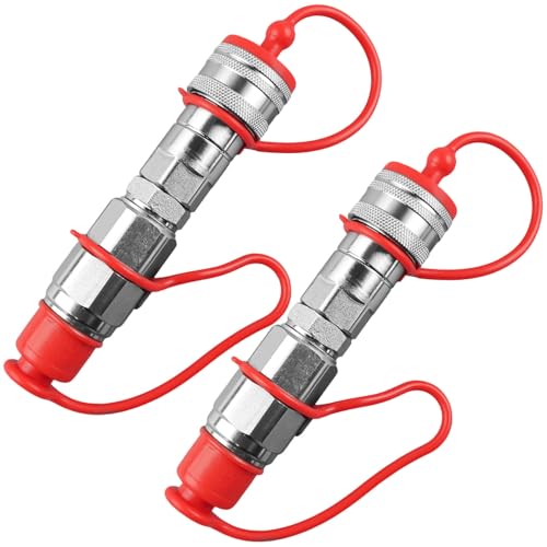 Image of 1 /2 inch Flat Face ISO 16028 Hydraulic Quick Connect Couplers Connects ISO 16028 Flat Face Connector and ISO 5675 Coupler