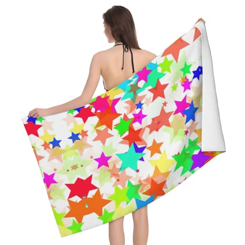 Serviette de bain microfibre à étoiles pour la douche des enfants - 2