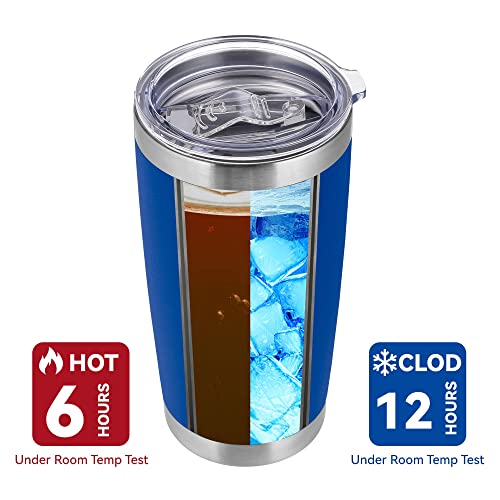 Hibisking 20 Oz Tumbler Bulk W/Slider Lids And Straws, Stainless Steel Vacuum Insulated Thermo Travel Car Mug Cups Suitable For Cold Drinks Or Hot Coffee (12Pack, Multicolor) #TOP2