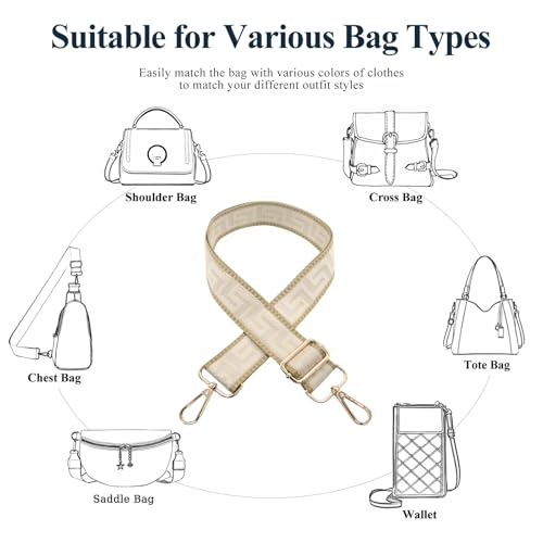 Image of Long Keeper Purse Strap Wide 3.8cm Shoulder Strap Crossbody Bag Strap Replacement Adjustable Guitar Straps for Women Handbags