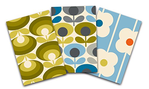 Orla Kiely Retro Flowers Pocket Notebook Trio