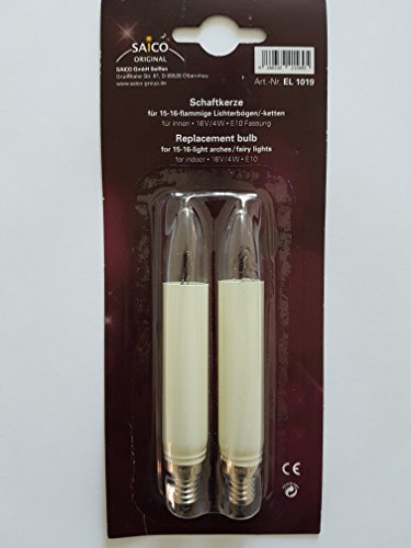 Preisvergleich Produktbild SAICO Ersatz Leuchtmittel E 10, 16 V, 4 W, weiß